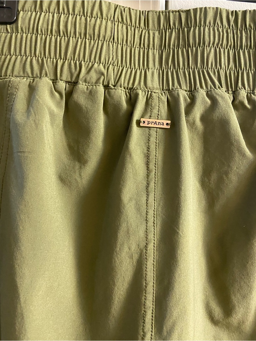Prana Bindi Ankle Olive Green Elastic Waist Pull-On Pants athletic XL - Picture 6 of 8